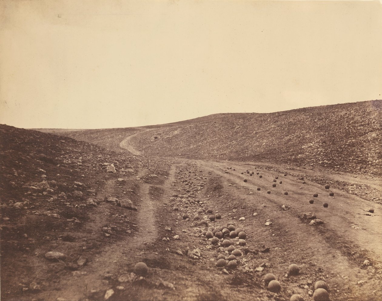 Dolina Cienia Śmierci autorstwa Roger Fenton