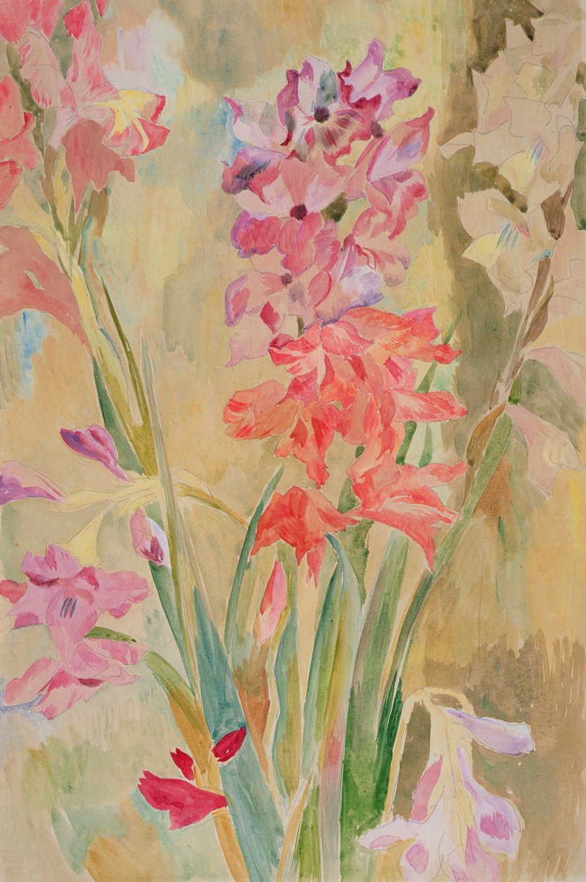 Mieczyki, ok. 1915 (wc na papierze) autorstwa Roger Eliot Fry