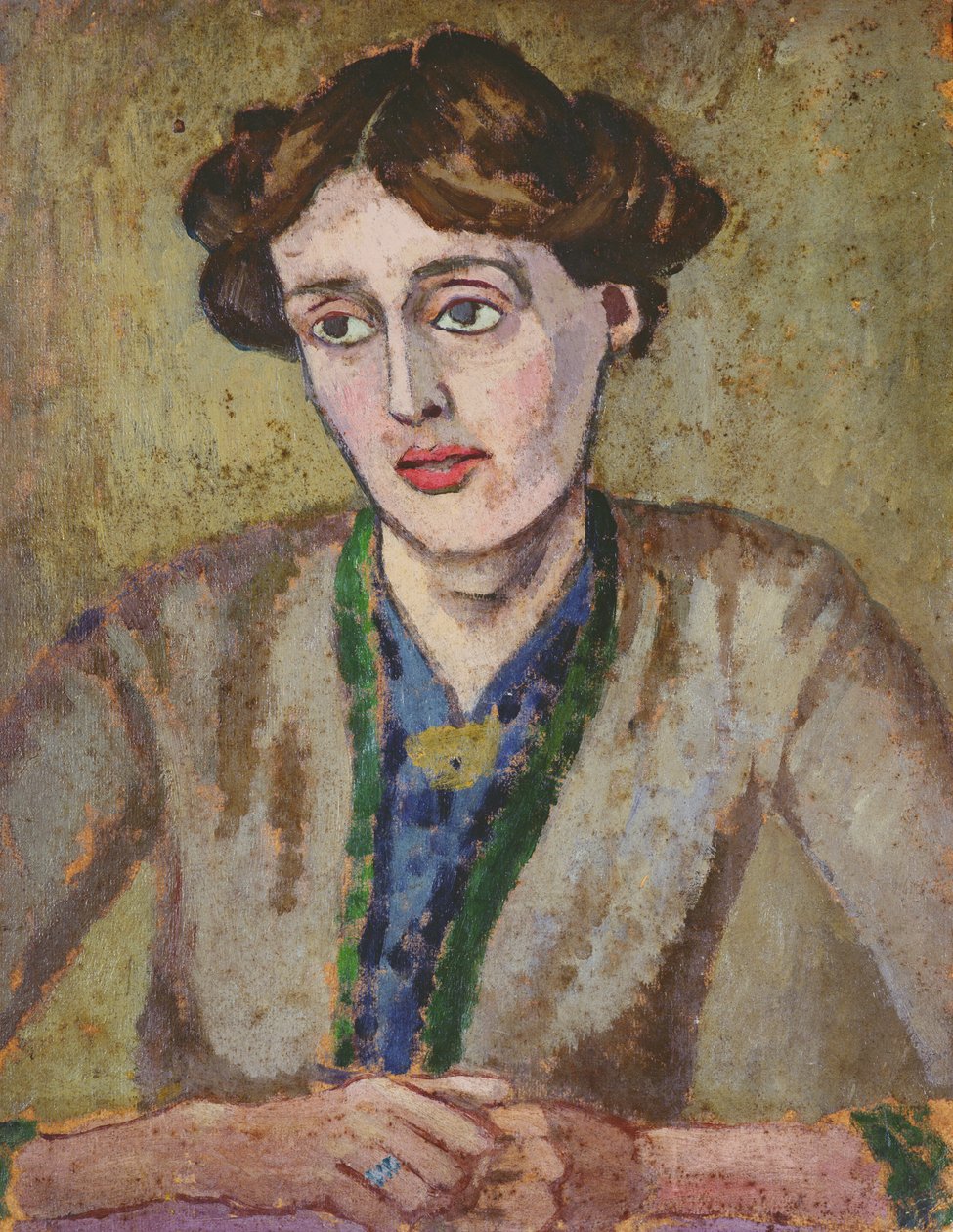 Virginia Woolf (1882-1941) (olej na pokładzie) autorstwa Roger Eliot Fry