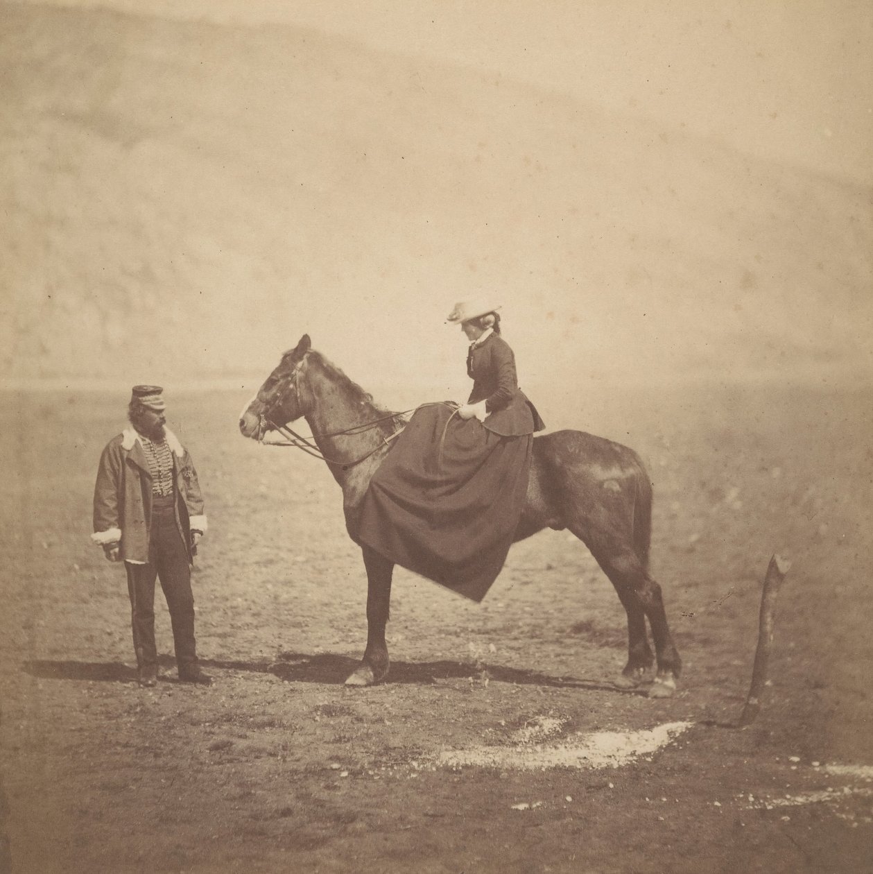 Henry Duberly i pani Duberly, 1855. autorstwa Roger Fenton