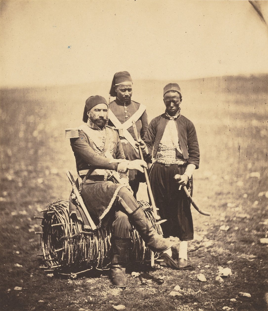 Ismail Pasza i jego towarzysze autorstwa Roger Fenton