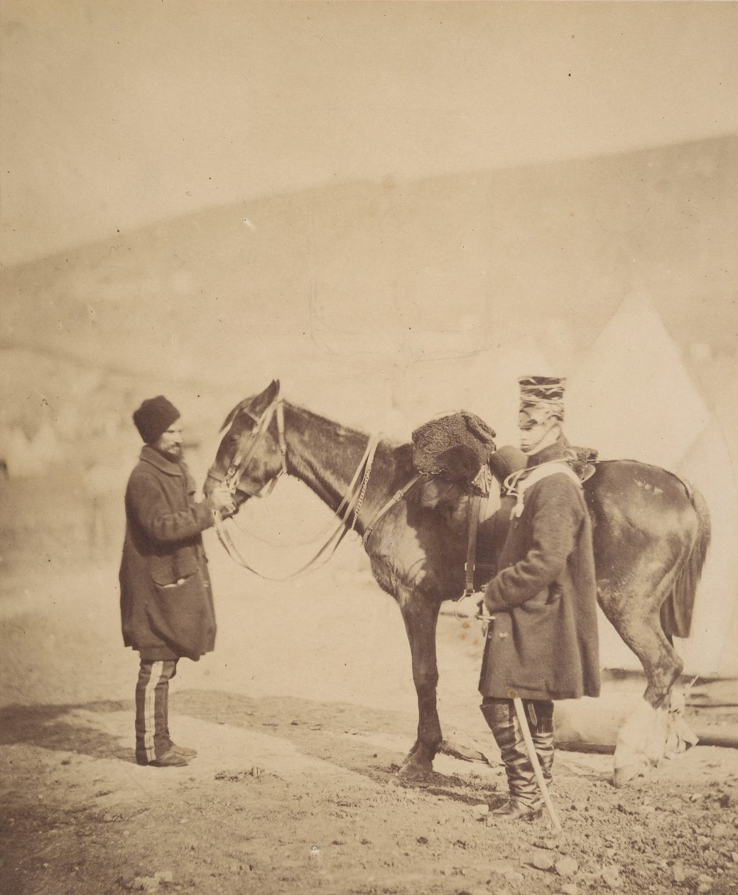 Generał dywizji AH King, 1855. autorstwa Roger Fenton