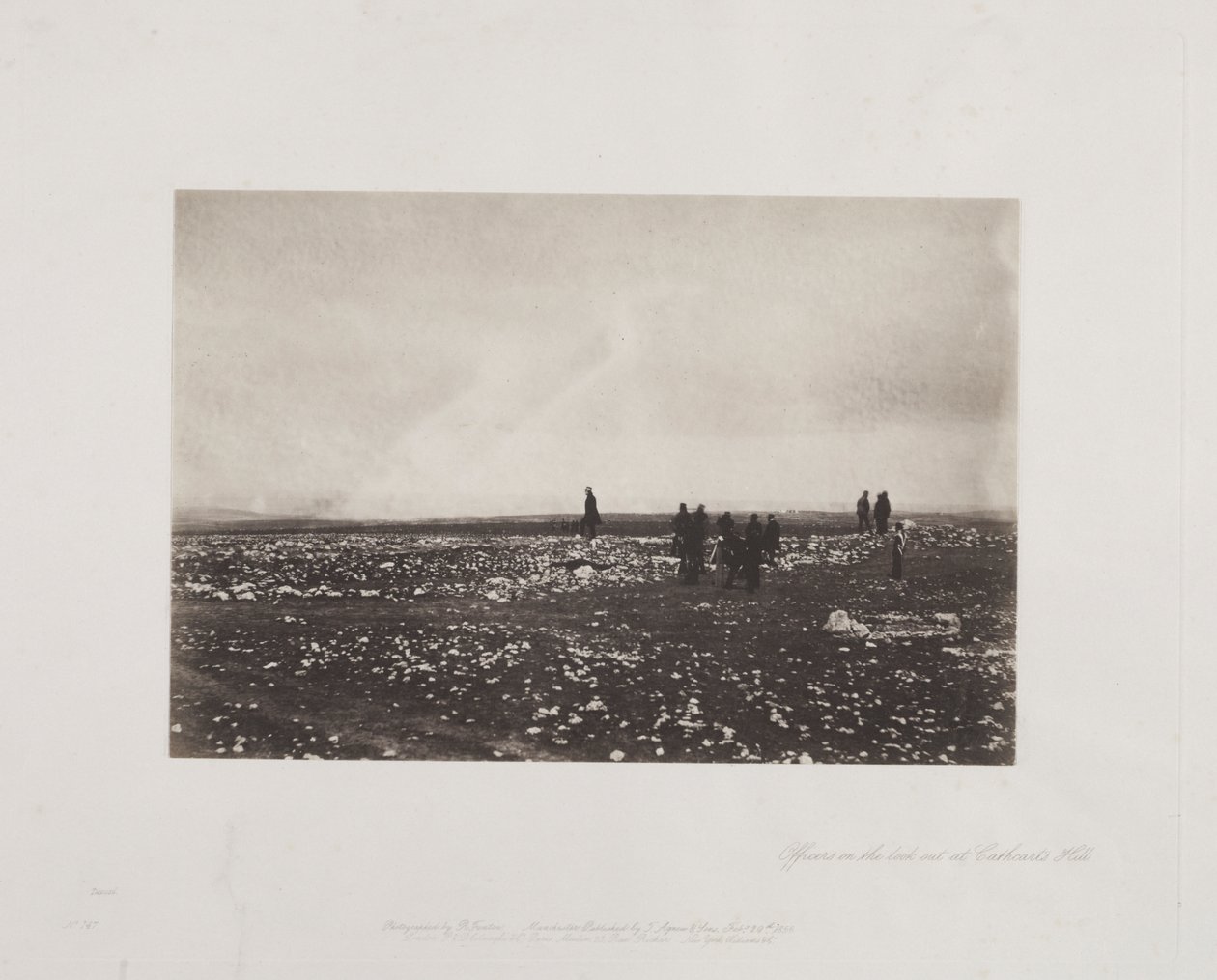 Funkcjonariusze na straży na wzgórzu Cathcart autorstwa Roger Fenton
