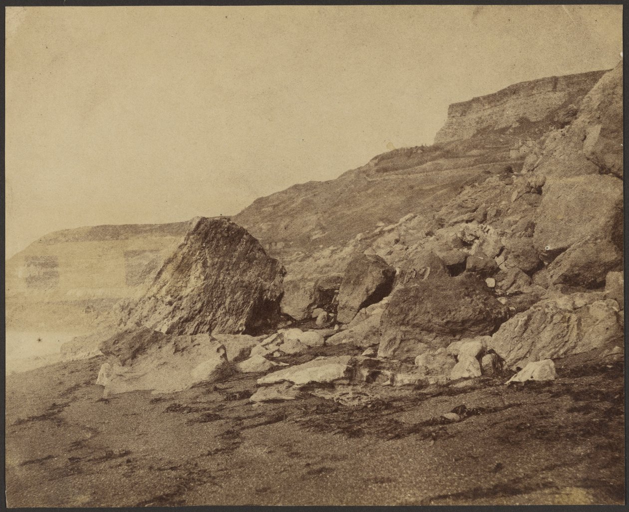Rocken End (patrząc na zachód), Isle of Wight autorstwa Roger Fenton