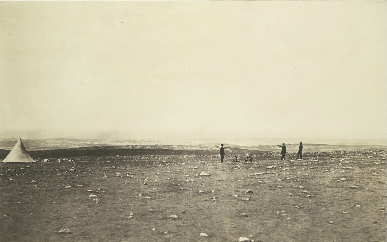 Sewastopol ze wzgórza Cathcart, 1855. autorstwa Roger Fenton