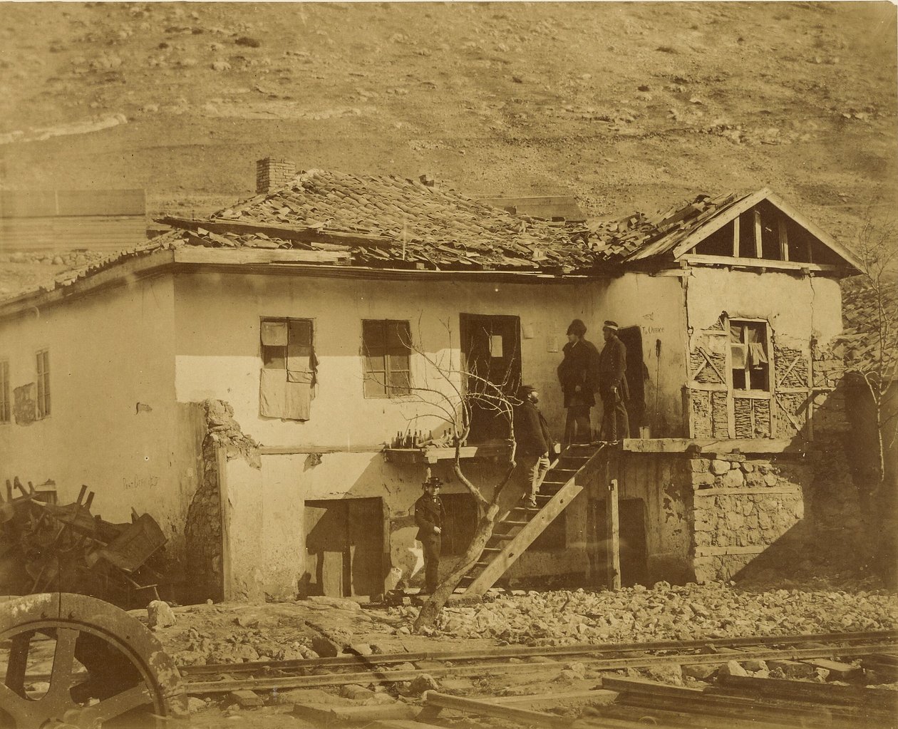 Stara poczta, Bałakława. autorstwa Roger Fenton