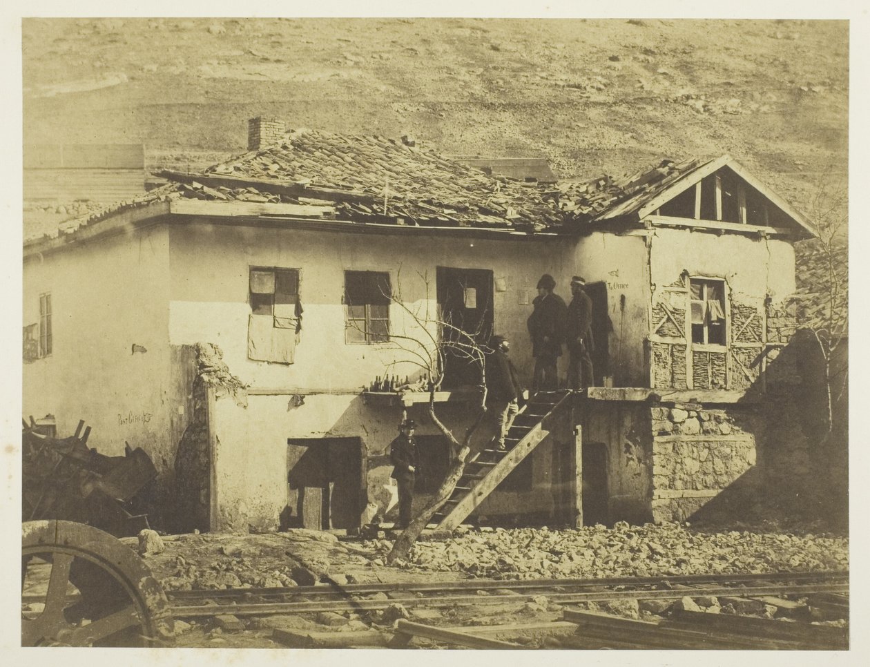 Stara poczta, Bałakława autorstwa Roger Fenton
