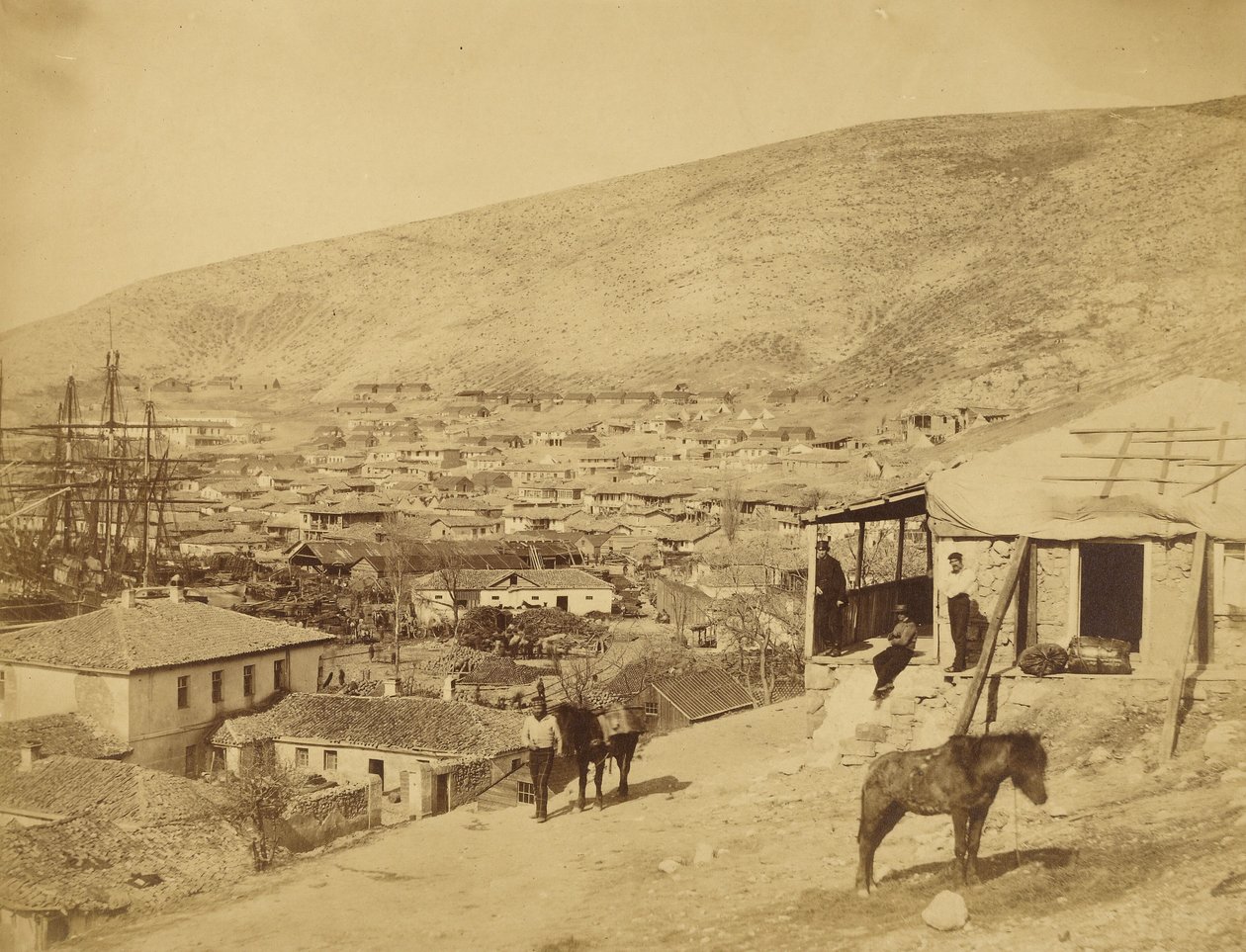 Miasto Bałakława autorstwa Roger Fenton