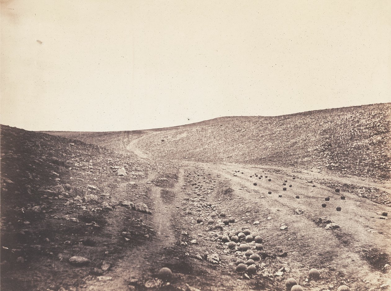 Dolina cienia śmierci autorstwa Roger Fenton