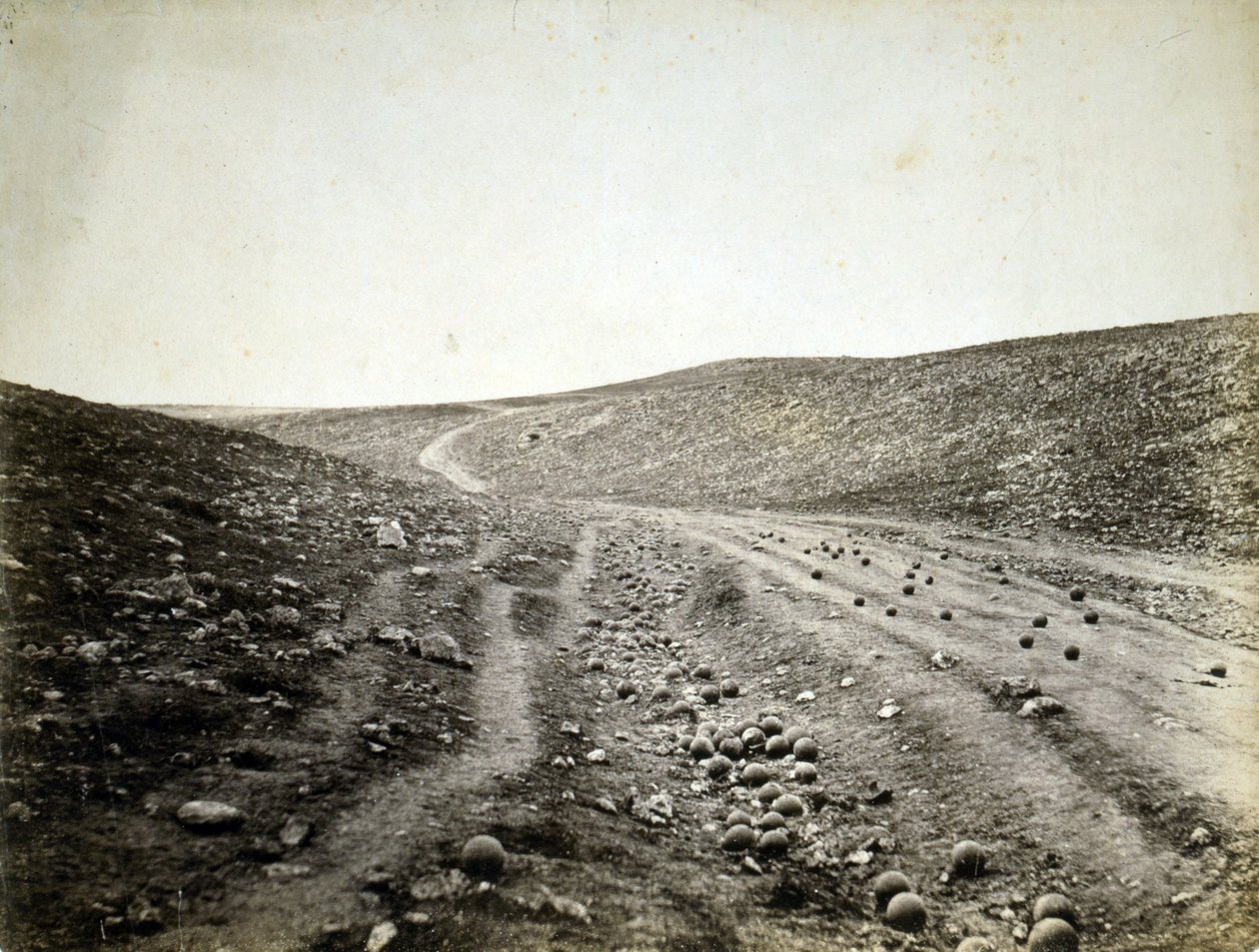 Dolina Cienia Śmierci, Krym autorstwa Roger Fenton