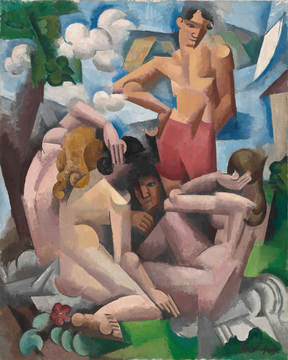 Kąpiący się, 1912. autorstwa Roger de La Fresnaye