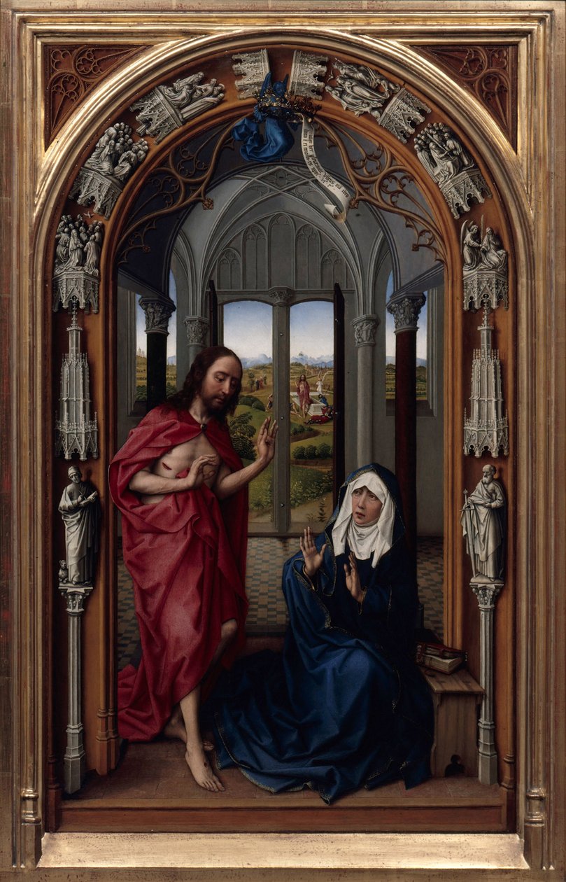 Ołtarz Matki Bożej (Ołtarz Miraflores) autorstwa Rogier van der Weyden