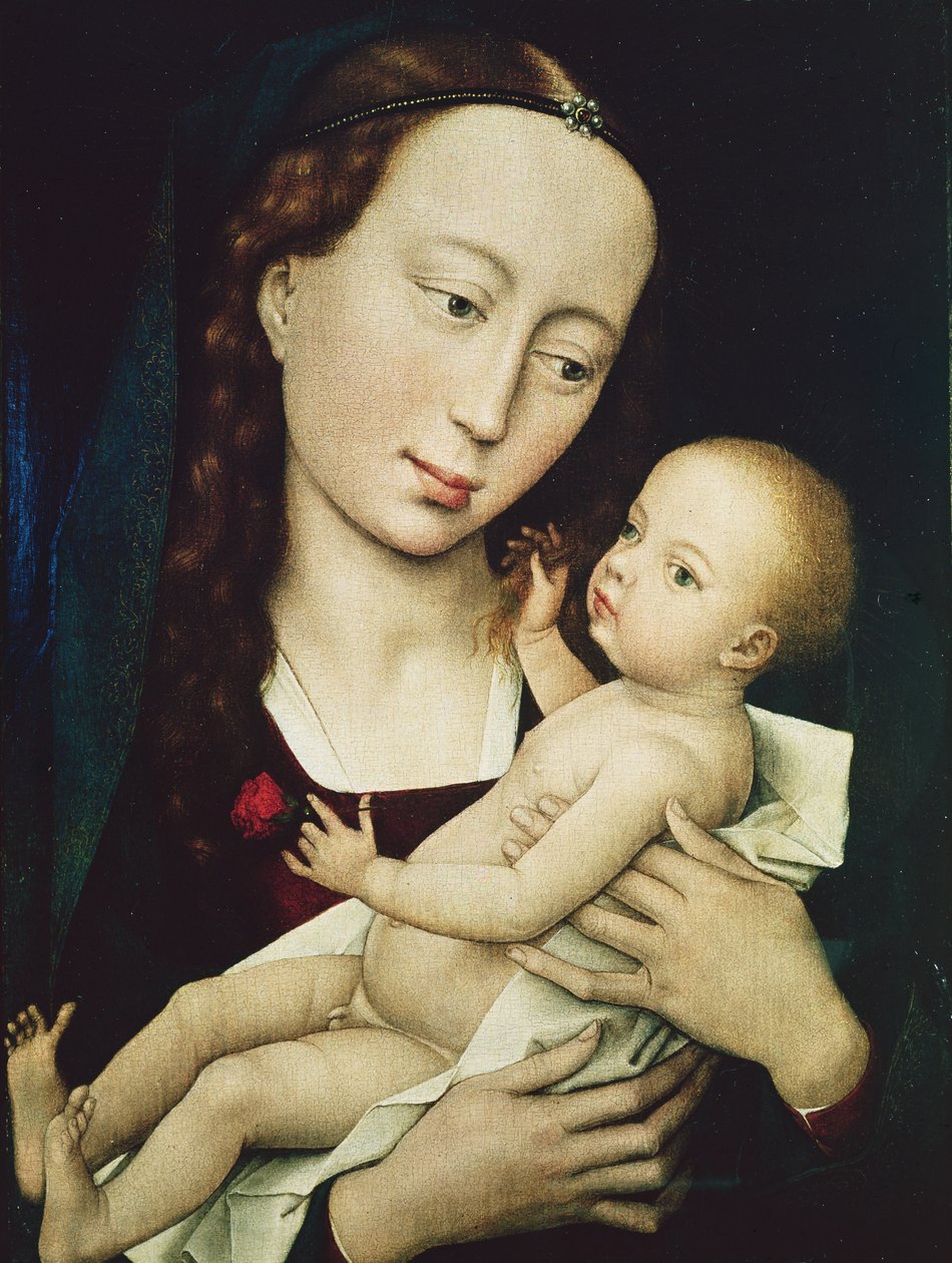 Dziewica z Dzieciątkiem, 1455 autorstwa Rogier van der Weyden