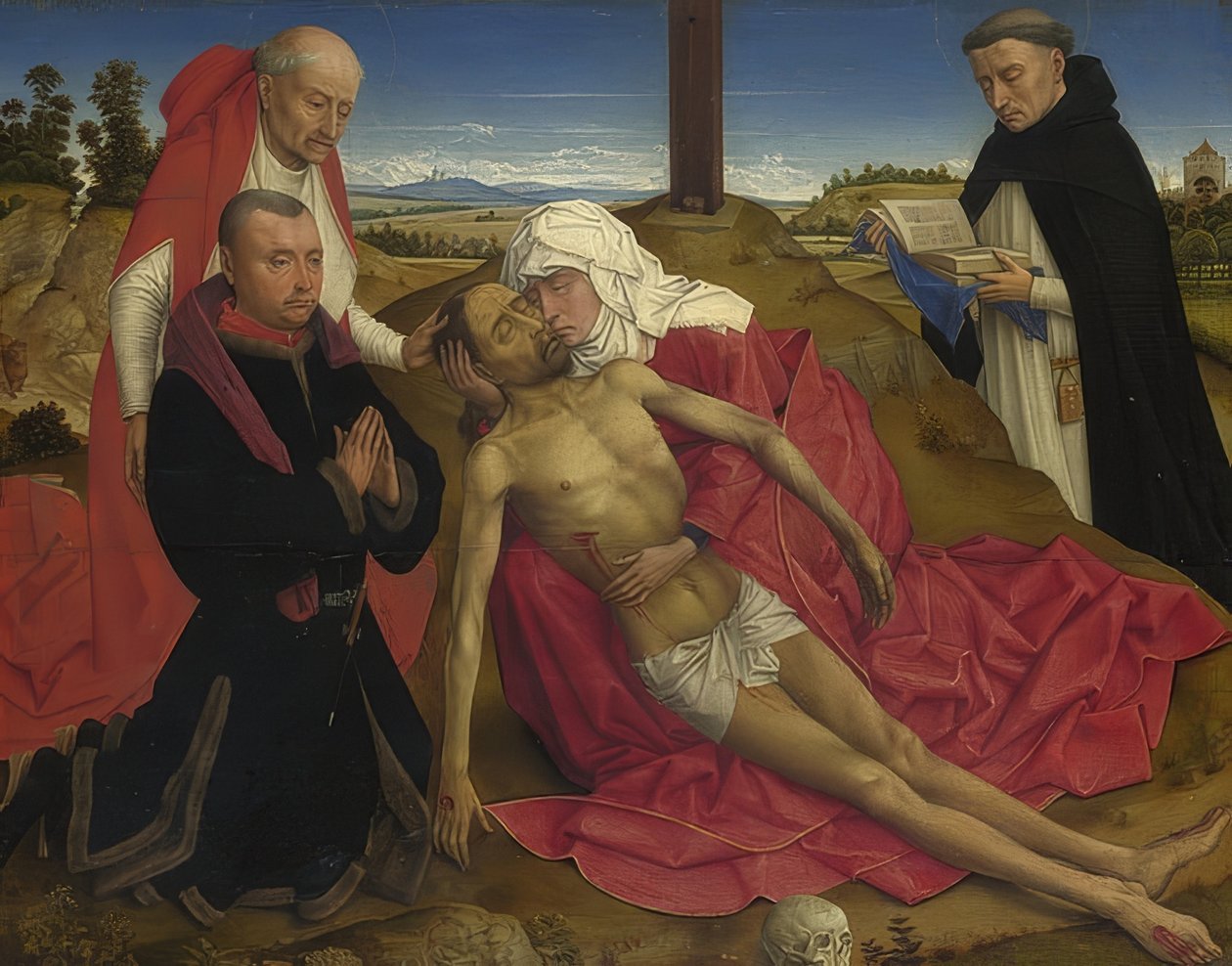 Pieta. Prawdopodobnie około 1465 r. autorstwa Rogier van der Weyden
