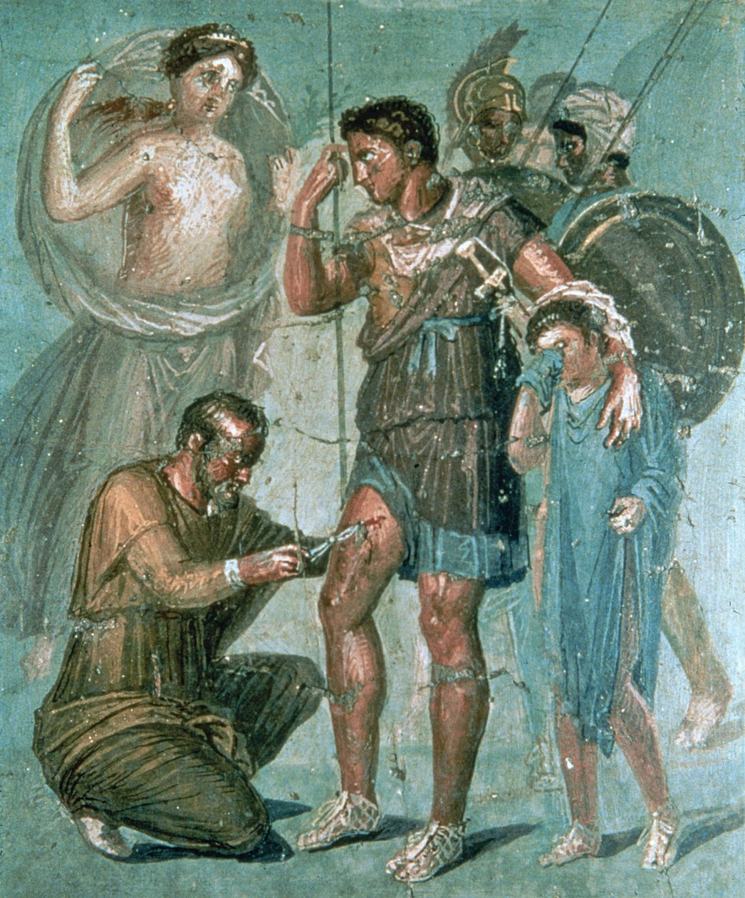 Eneasz ranny, z Pompei autorstwa Roman