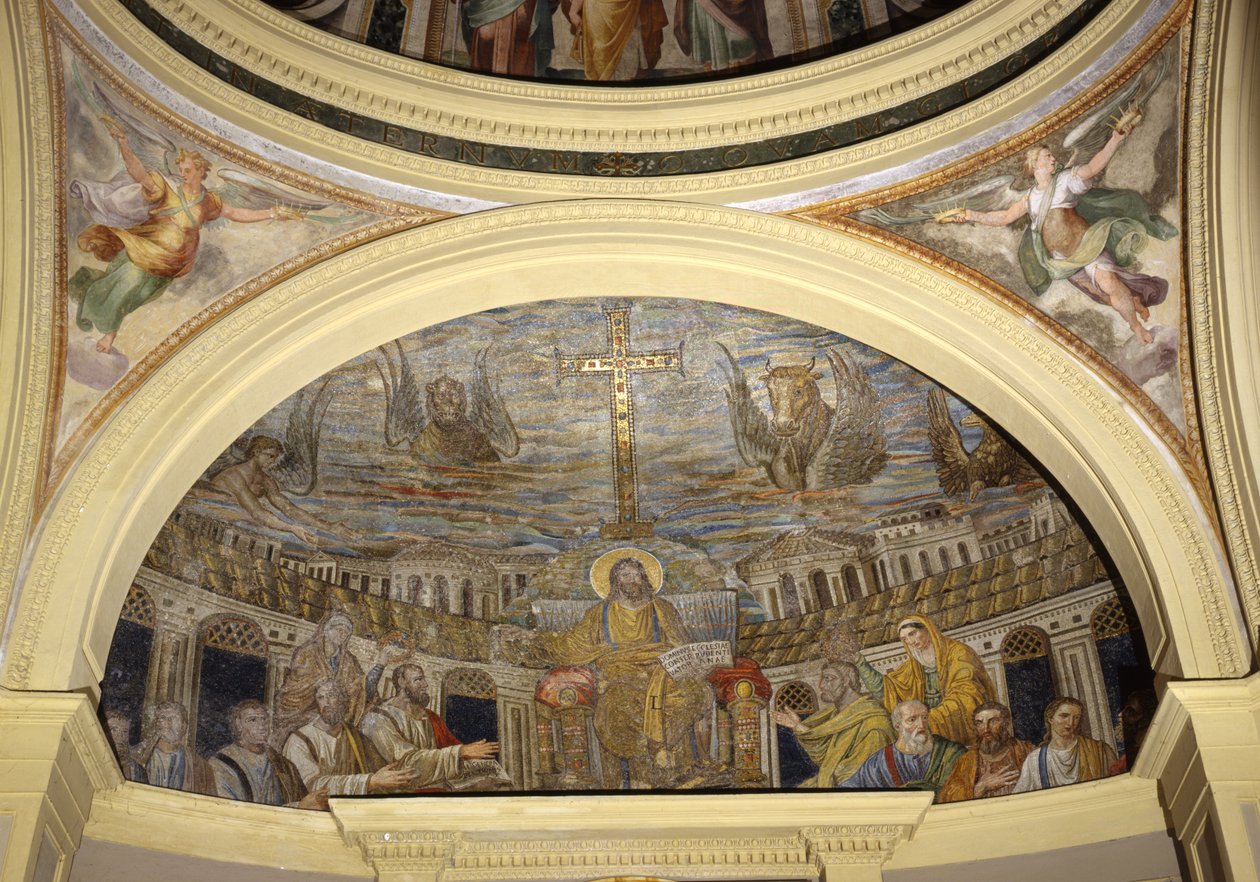 Chrystus wśród Apostołów (mozaika) autorstwa Roman