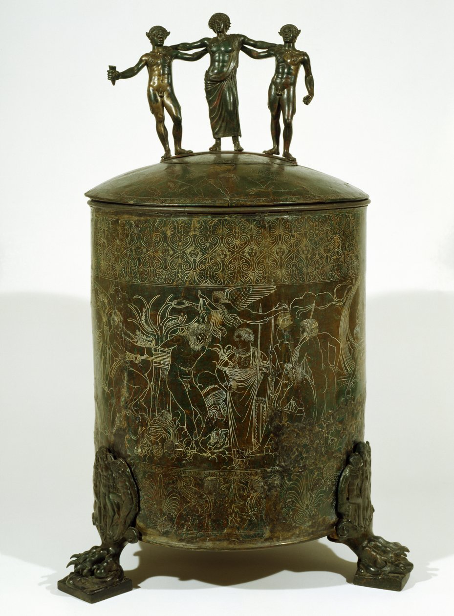 Cista Fioroni, Palestrina (brąz) autorstwa Roman