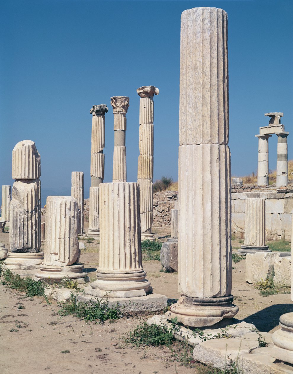 Fragment kolumn na Agorze Górnej Fot. autorstwa Roman
