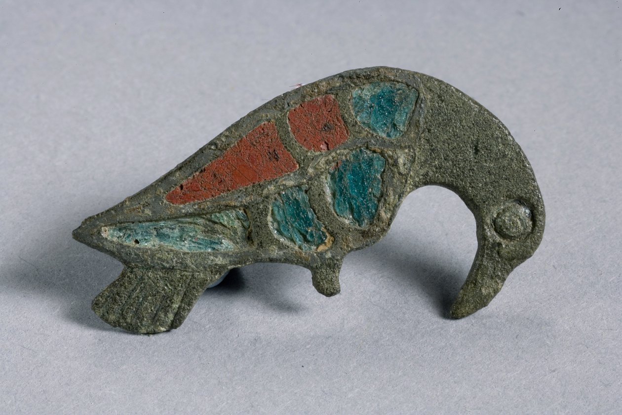 Fibula orła, rzymsko-brytyjska, II-III w. n.e. (brąz z wkładkami emaliowanymi) autorstwa Roman