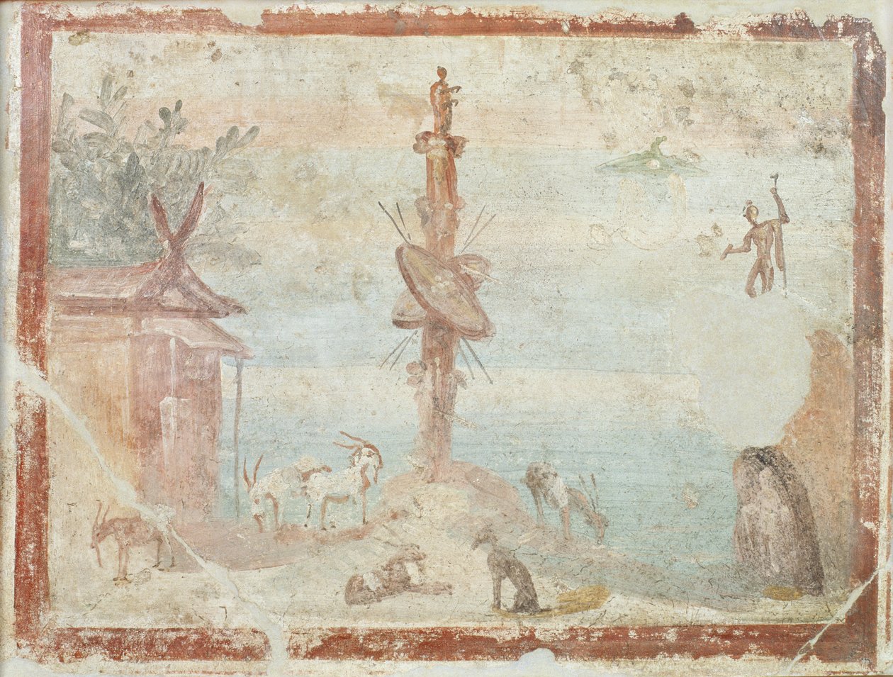 Idylliczny krajobraz, Pompeje autorstwa Roman