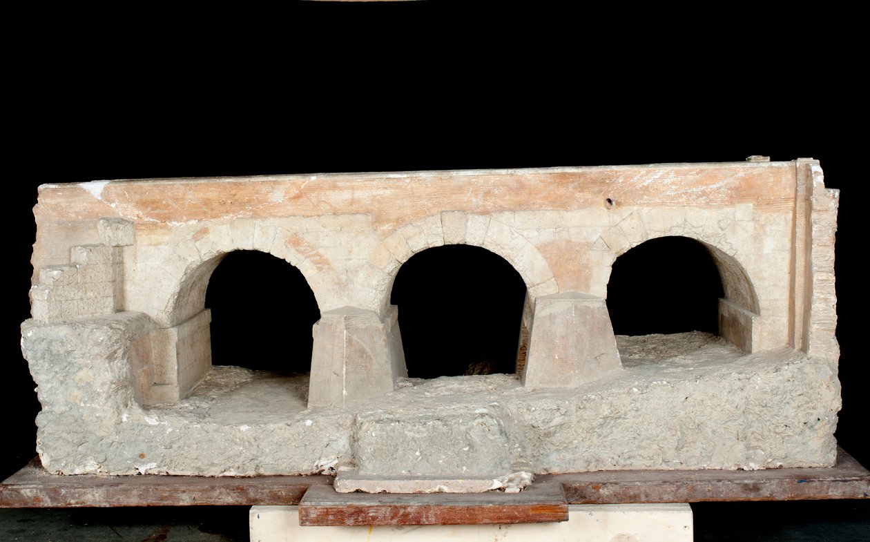 Model akweduktu (drewno i kamień) autorstwa Roman
