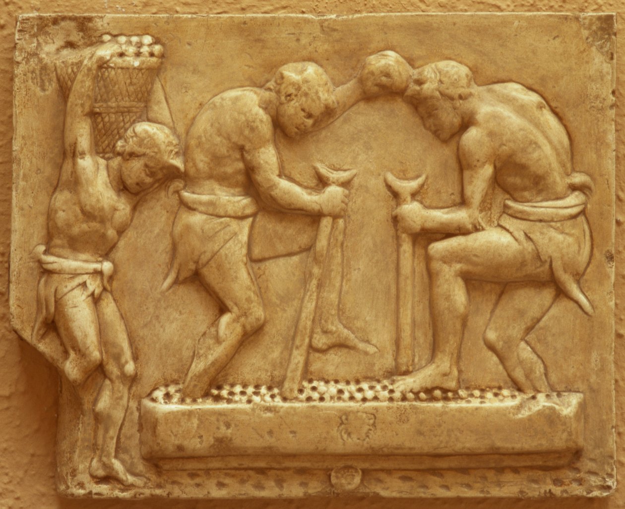 Wyciskanie winogron (marmur) autorstwa Roman