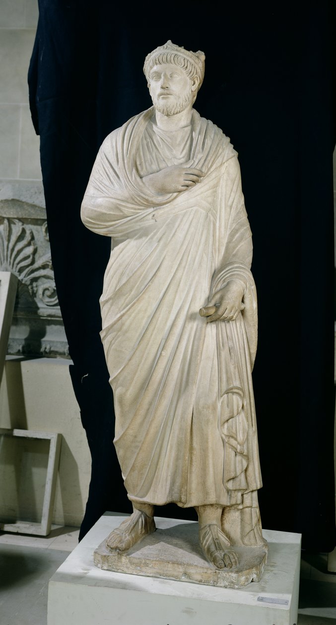 Posąg Juliana Apostaty (331-363) (marmur) autorstwa Roman