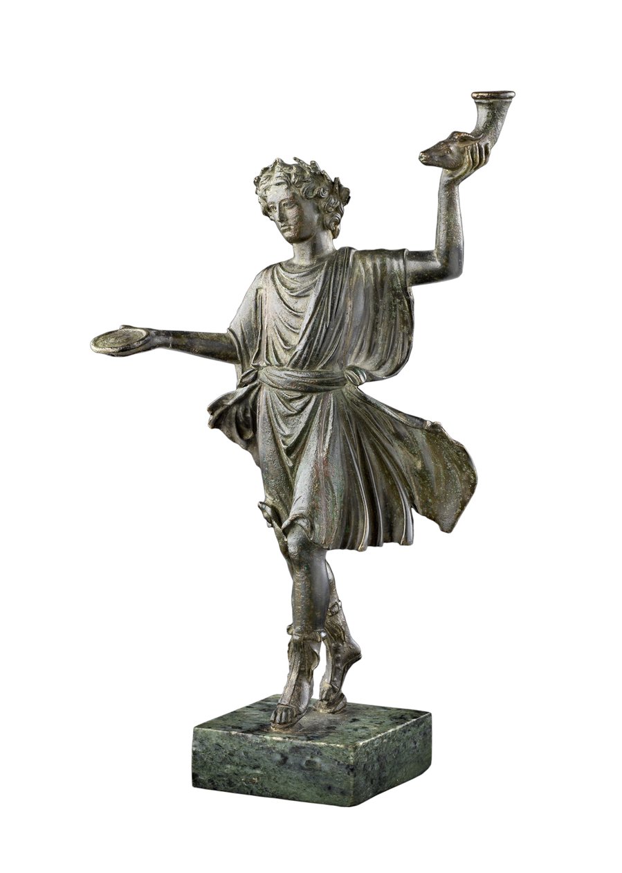 Statuetka Lary, bóstwa domu i rodziny, I wiek (brąz) autorstwa Roman