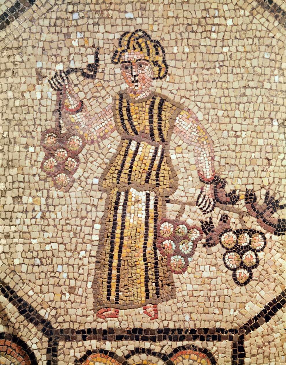 Sprzedawca winogron (mozaika) autorstwa Roman