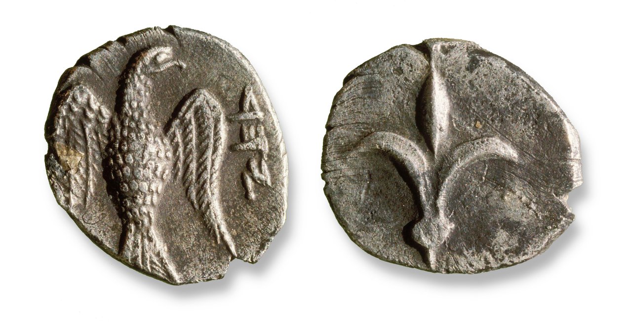 Pierwsze monety żydowskie używane w Izraelu ok. 333 pne (metal) autorstwa Roman