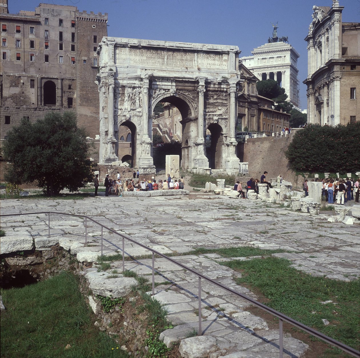 Łuk Septiusza Sewera, Forum Romanum autorstwa Roman