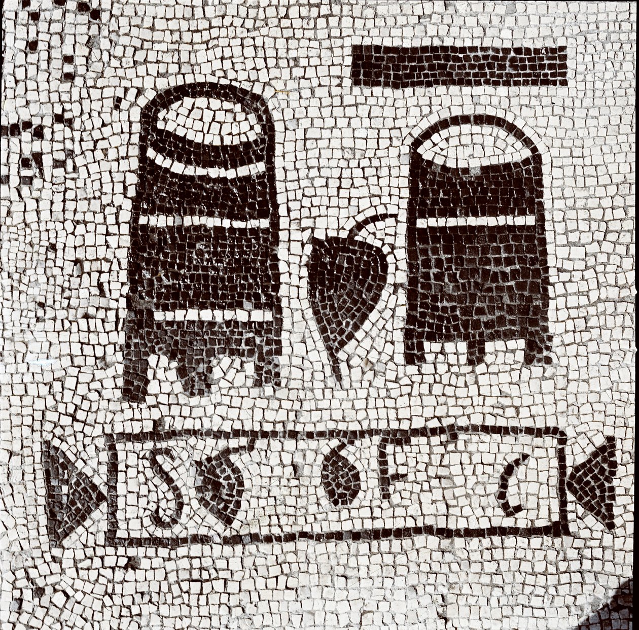 Buszle (mozaika autorstwa Roman