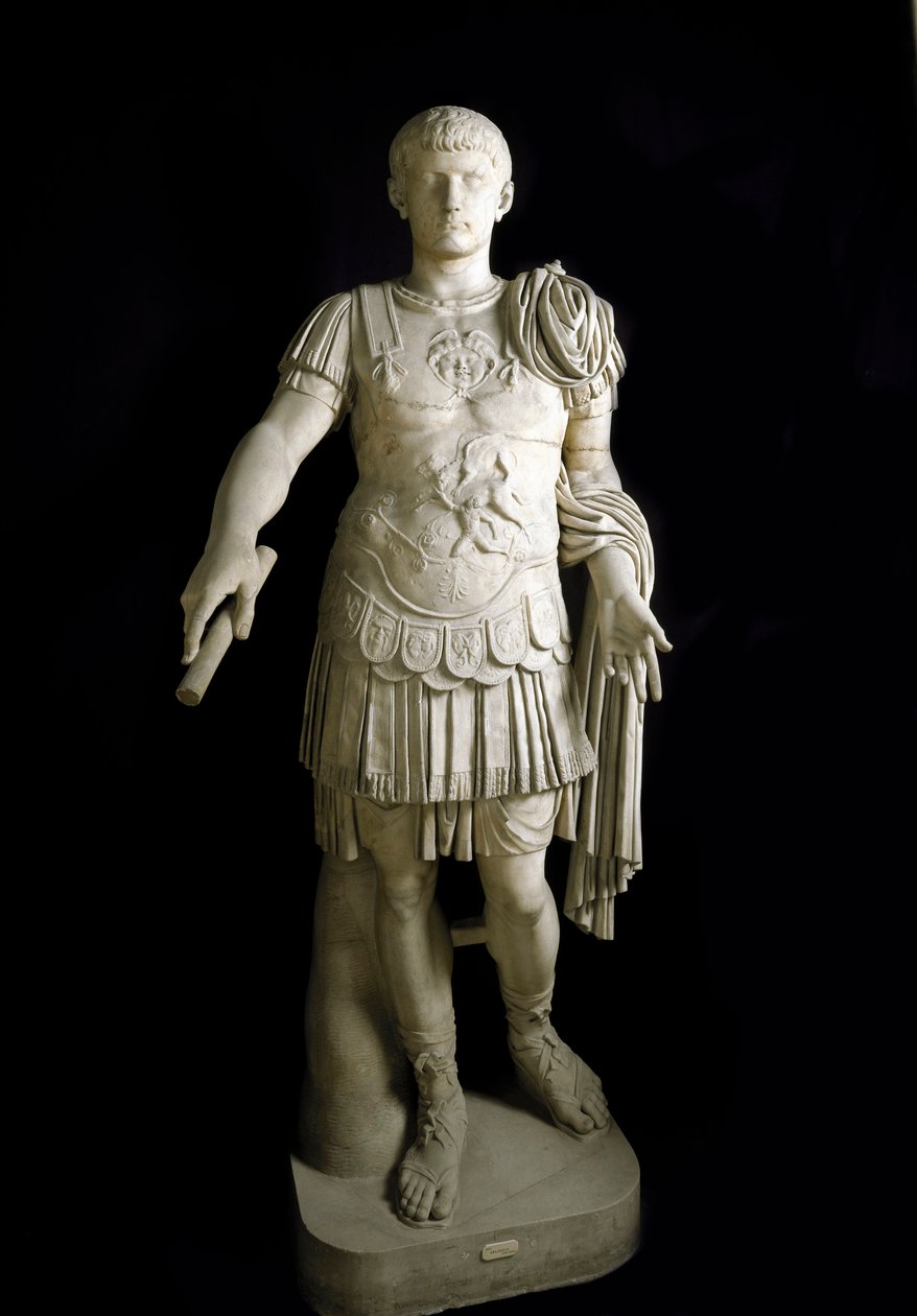Caius Caesar Germanicus, cesarz rzymski (marmur) autorstwa Roman