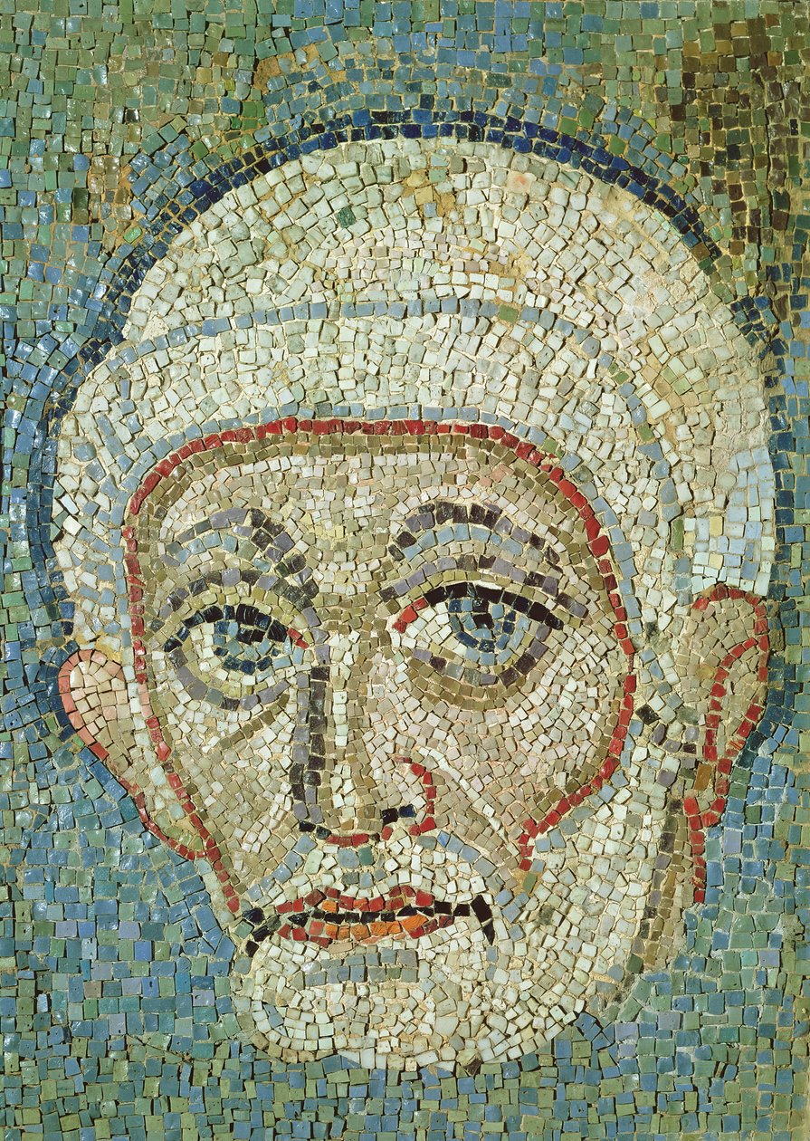 Głowa (mozaika) autorstwa Roman