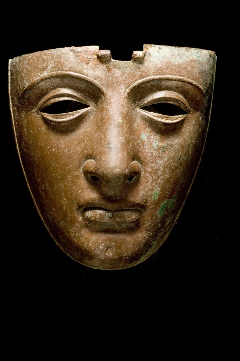 Kask maska twarzowa (brąz) autorstwa Roman
