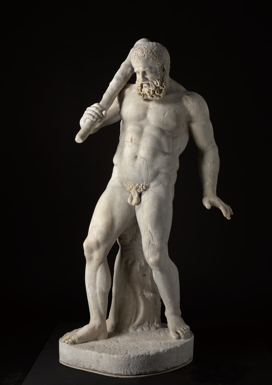 Herakles, II wiek (marmur) autorstwa Roman