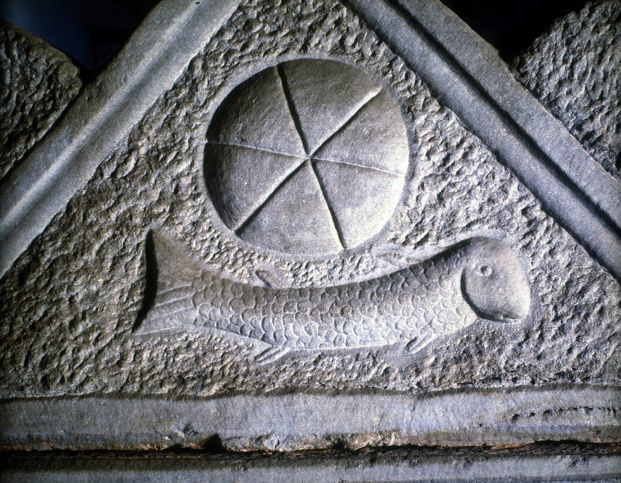 Ictus: ryba, symbol chrześcijański. II wiek. autorstwa Roman