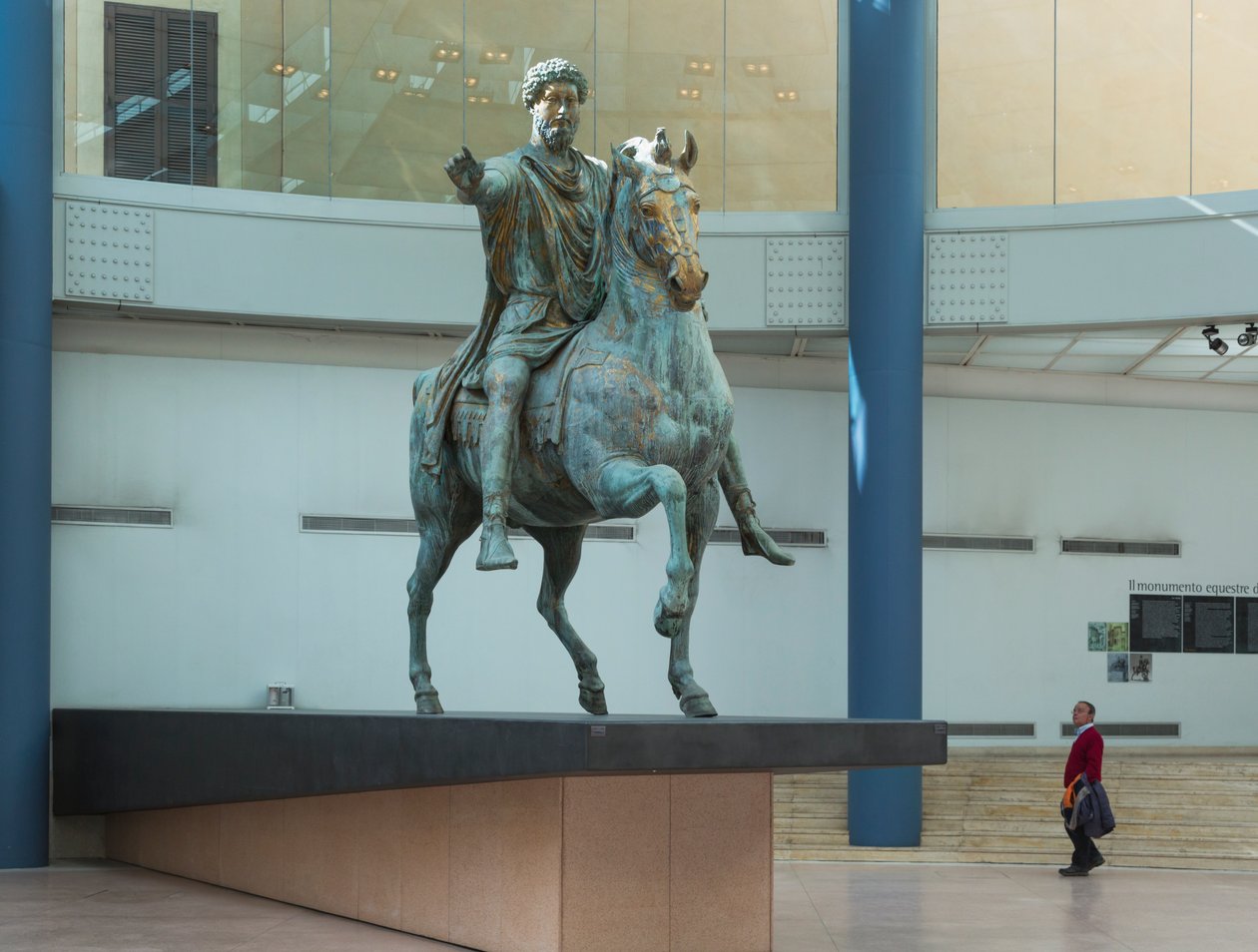 Posąg Marka Aureliusza (brąz) autorstwa Roman