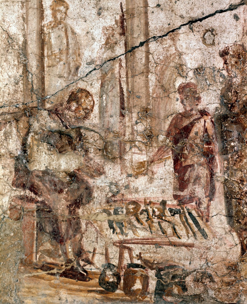 Kupiec na forum (fresk autorstwa Roman