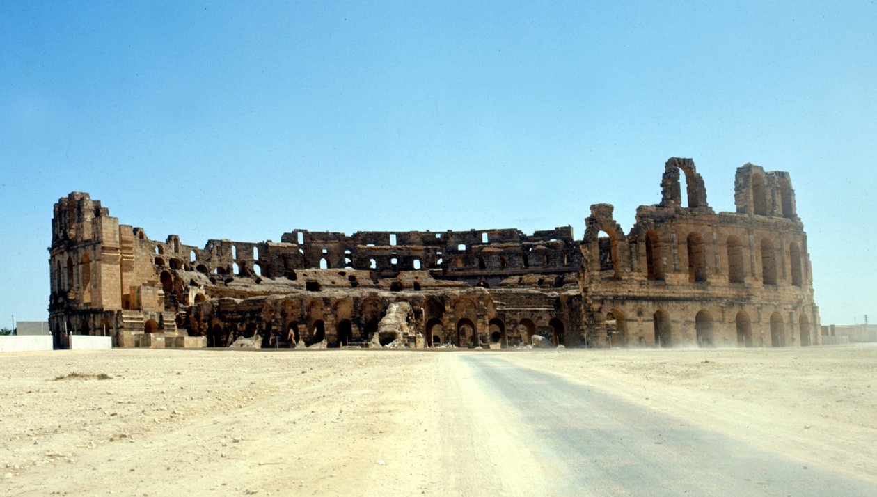 Rzymskie Koloseum w El-Djem, Tunezja. autorstwa Roman