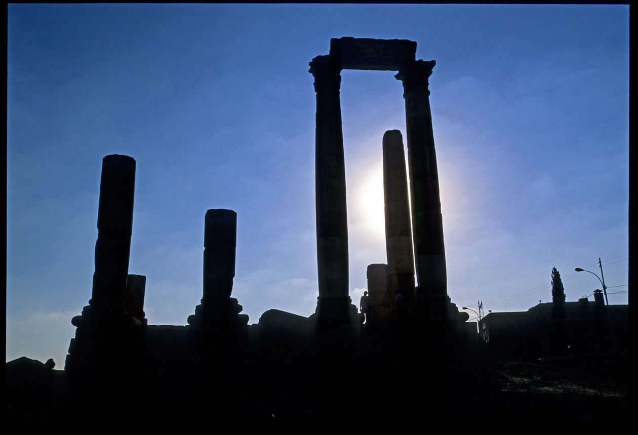 Rzymskie ruiny, Amman, Jordania, Bliski Wschód autorstwa Roman