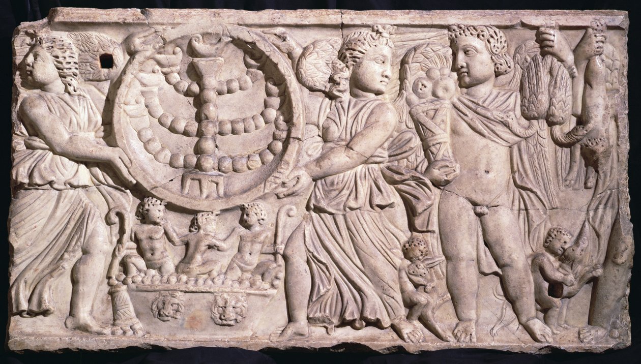 Sezon Sarkofag z Menorą (marmur) autorstwa Roman