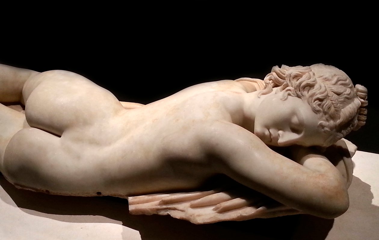 Śpiący Hermafrodyta: sztuka rzymska, I wiek p.n.e. autorstwa Roman