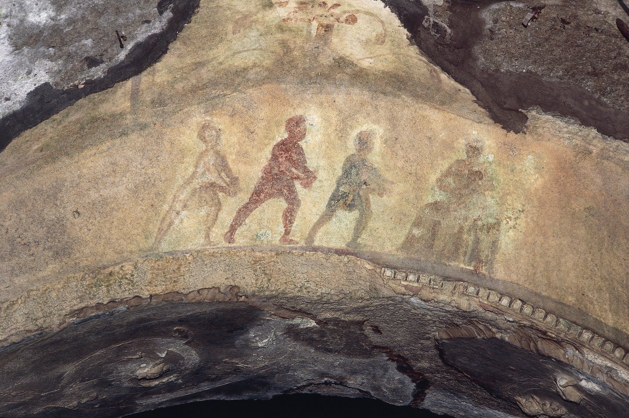 Pokłon Trzech Króli (fresk) autorstwa Roman