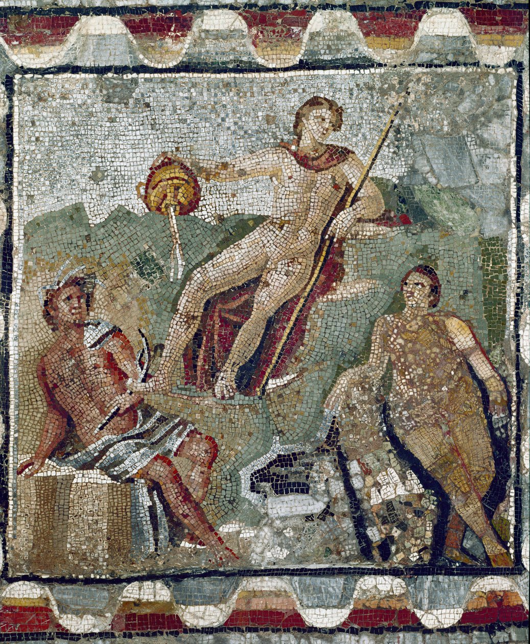 Bóstwa wodne (mozaika) autorstwa Roman Roman