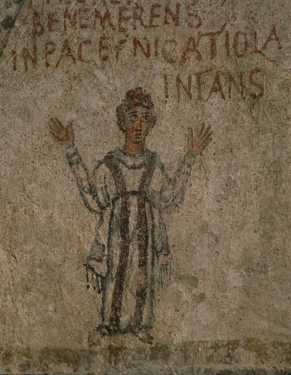 Zmarłe dziecko Nicatoila (fresk) autorstwa Roman Roman