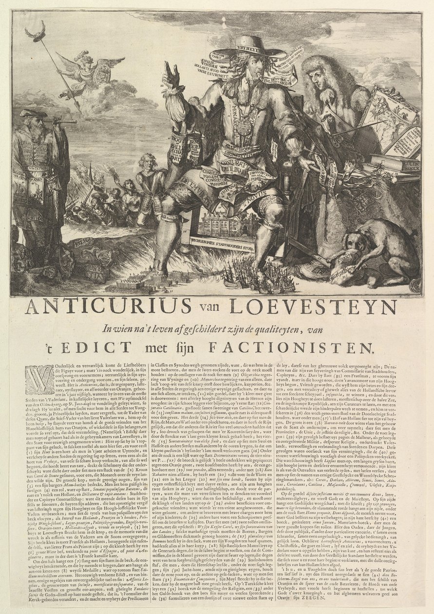 Anticurius van Loevesteyn.n.d. autorstwa Romeyn de Hooghe