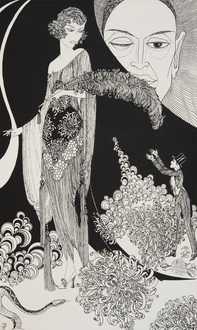 Ilustracja z Rubáiyáta Omara Chajjama, 1920 autorstwa Ronald Balfour