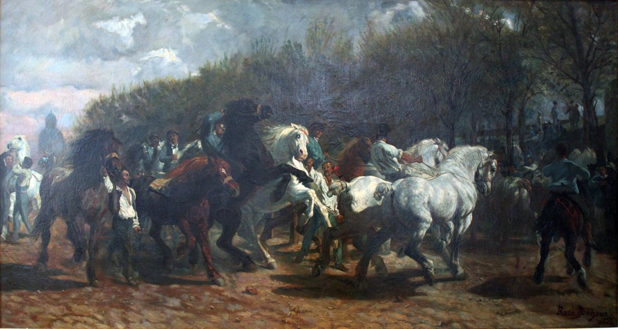Targi koni autorstwa Rosa Bonheur