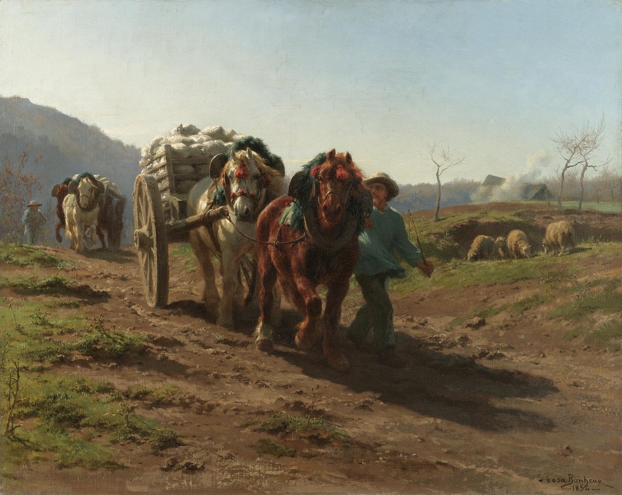 Zwracane pola autorstwa Rosa Bonheur